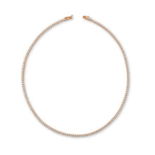 Load image into Gallery viewer, 14k Gold &amp; Diamond Tennis Necklace