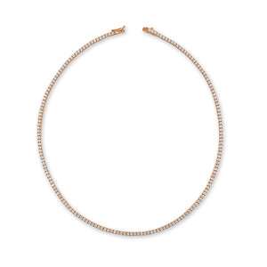 14k Gold & Diamond Tennis Necklace