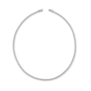 14k Gold & Diamond Tennis Necklace