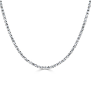 14k Gold & Diamond Tennis Necklace