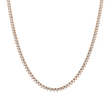 Load image into Gallery viewer, 14k Gold &amp; Diamond Tennis Necklace