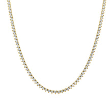 Load image into Gallery viewer, 14k Gold &amp; Diamond Tennis Necklace