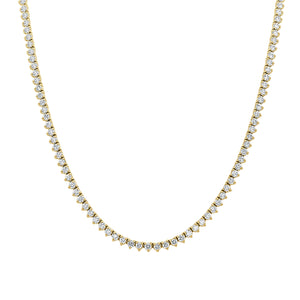 14k Gold & Diamond Tennis Necklace
