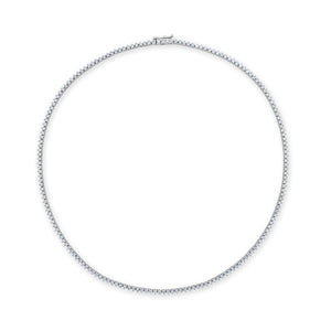 14k Gold & Diamond Tennis Necklace