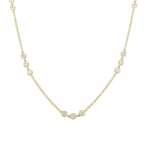 18k Gold & Diamond Chain Necklace