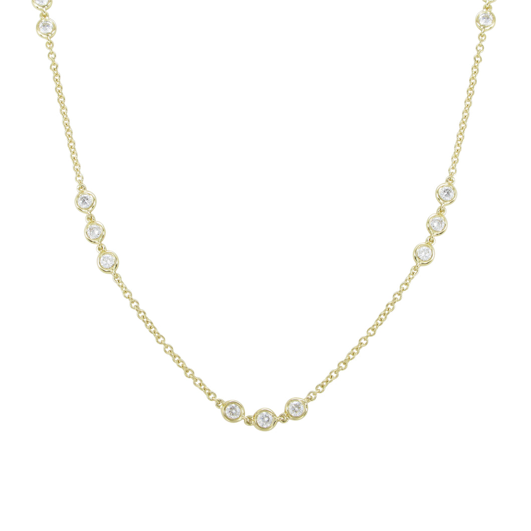 18k Gold & Diamond Chain Necklace