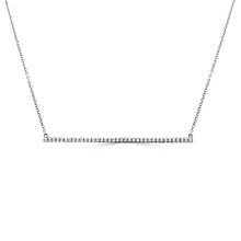 Load image into Gallery viewer, 14k Gold &amp; Diamond Bar Necklace