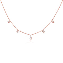 Load image into Gallery viewer, 14k Gold &amp; Diamond Star Necklace