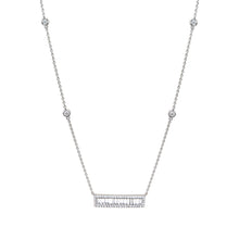 Load image into Gallery viewer, 14K Gold Diamond &amp; Baguette Necklace
