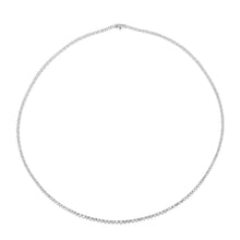Load image into Gallery viewer, 18k Gold &amp; Diamond 3-Prong Tennis Necklace