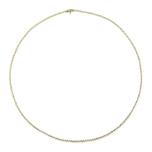 Load image into Gallery viewer, 18k Gold &amp; Diamond 3-Prong Tennis Necklace