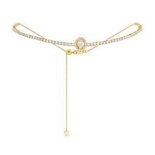 Load image into Gallery viewer, 14k Gold &amp; Diamond Adjustable Choker Necklace