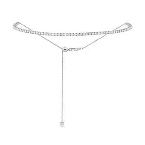 14k Gold & Diamond Adjustable Tennis Choker