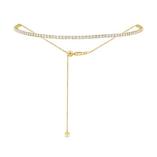 Load image into Gallery viewer, 14k Gold &amp; Diamond Adjustable Tennis Choker
