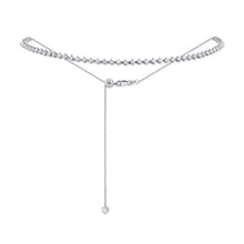 Load image into Gallery viewer, 14k Gold &amp; Diamond Adjustable Tennis Choker Necklace