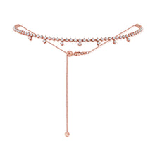 Load image into Gallery viewer, 14k Gold &amp; Diamond Adjustable Choker Necklace