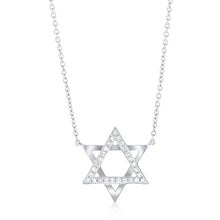 Load image into Gallery viewer, 14K Gold &amp; Diamond Star of David Necklace