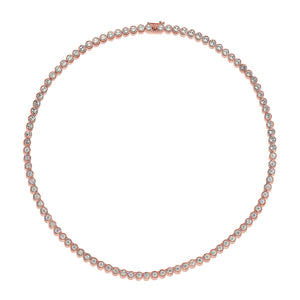 14k Gold & Diamond Tennis Necklace