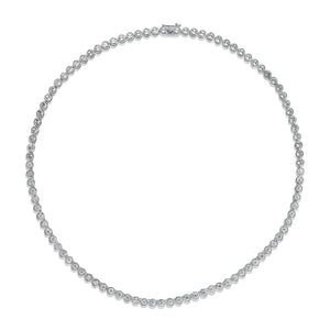 14k Gold & Diamond Tennis Necklace