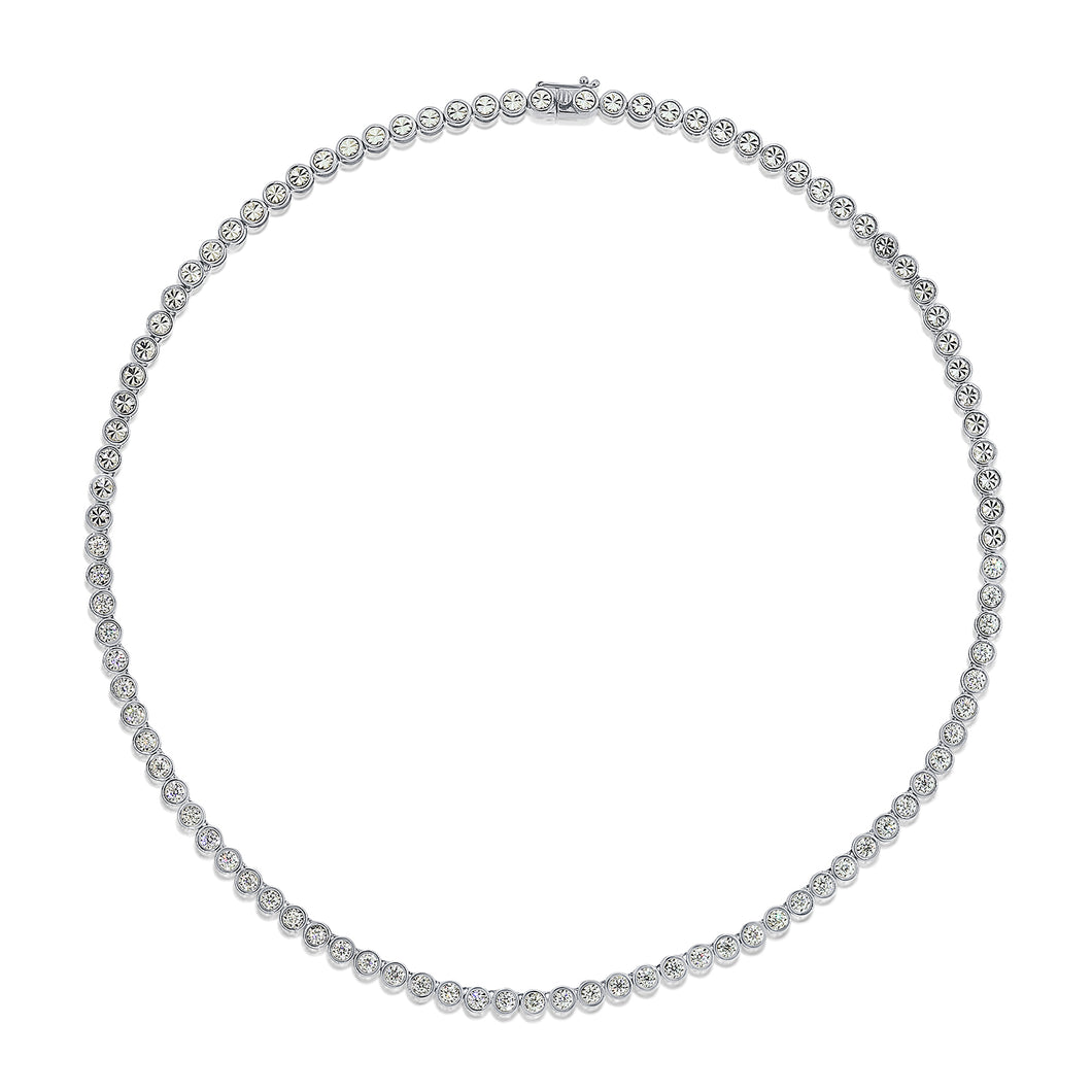 14k Gold & Diamond Tennis Necklace