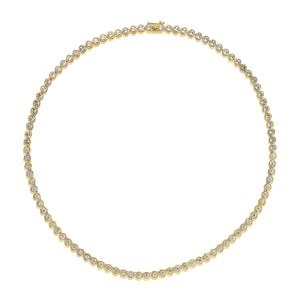 14k Gold & Diamond Tennis Necklace