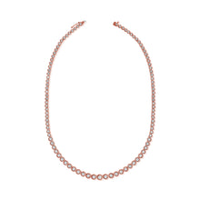 Load image into Gallery viewer, 14k Gold &amp; Diamond Bezel Tennis Necklace