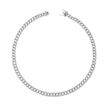 Load image into Gallery viewer, 14K Gold &amp; Diamond Curb Link Necklace