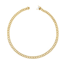 Load image into Gallery viewer, 14K Gold &amp; Diamond Curb Link Necklace