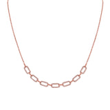 14K Gold & Diamond Link Necklace- 0.47 ct.