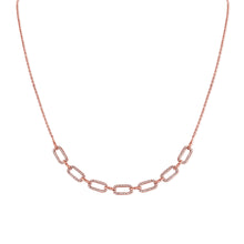Load image into Gallery viewer, 14K Gold &amp; Diamond Link Necklace
