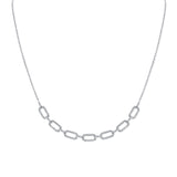 14K Gold & Diamond Link Necklace- 0.47 ct.