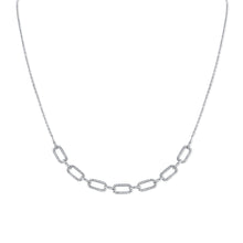 Load image into Gallery viewer, 14K Gold &amp; Diamond Link Necklace