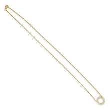 Load image into Gallery viewer, 14k Gold &amp; Diamond Open Circle Necklace