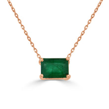 Load image into Gallery viewer, 14k Gold &amp; Green Emerald Necklace