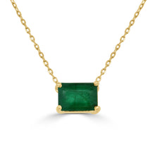 Load image into Gallery viewer, 14k Gold &amp; Green Emerald Necklace