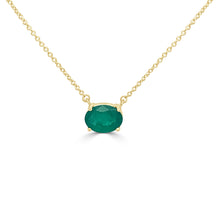 Load image into Gallery viewer, 14k Gold &amp; Emerald Necklace