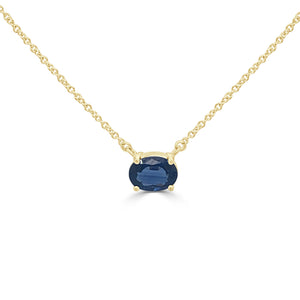 14k Gold & Sapphire Necklace