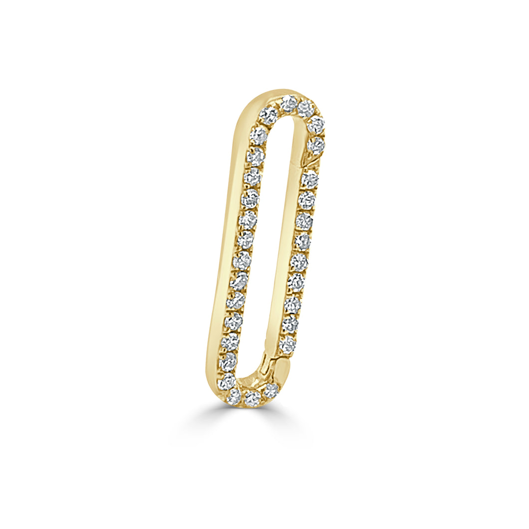 14k Gold & Diamond Charm Connector