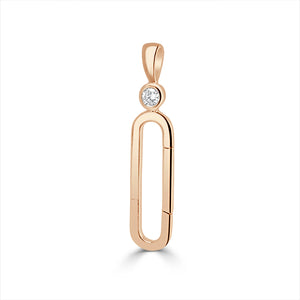 14k Gold & Diamond Charm Connector