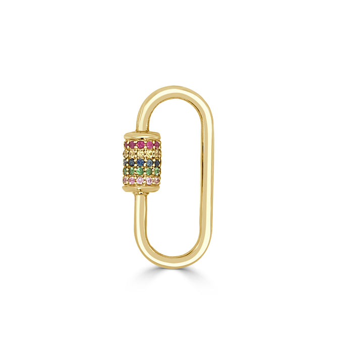 14k Gold & Diamond Charm Connector