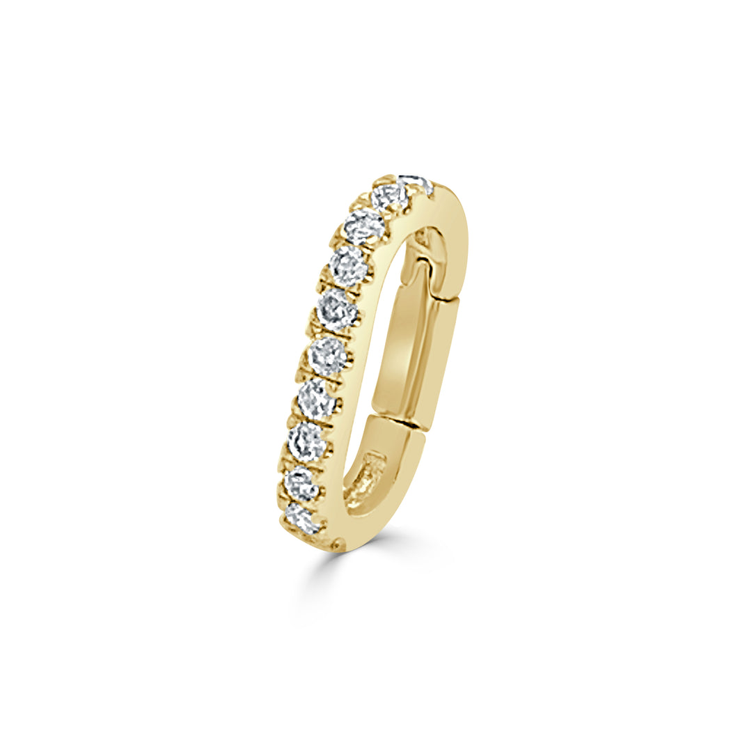 14k Gold & Diamond Charm Connector