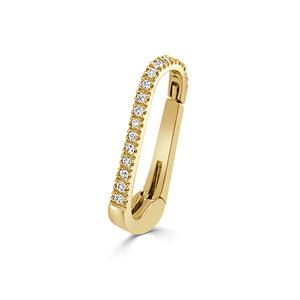 14k Gold & Diamond Charm Connector