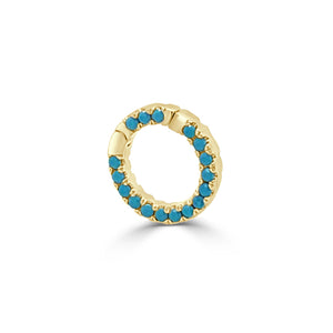 14k Gold & Turquoise Charm Connector