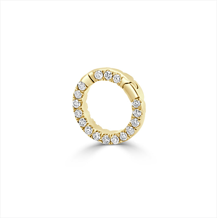 14k Gold & Diamond Charm Connector