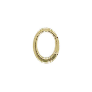 14k Gold Oval Connector Charm