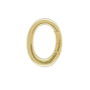 14k Gold Oval Connector Charm