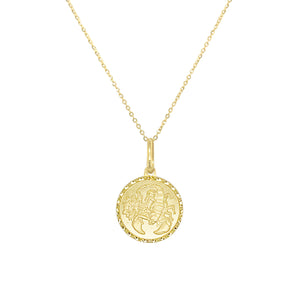14k Gold Zodiac Necklace