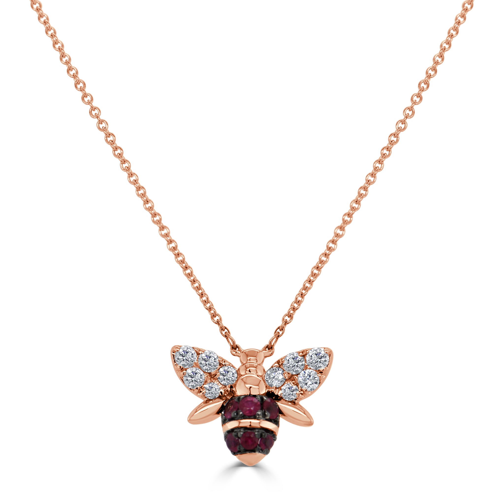 Rose gold hotsell bumblebee necklace