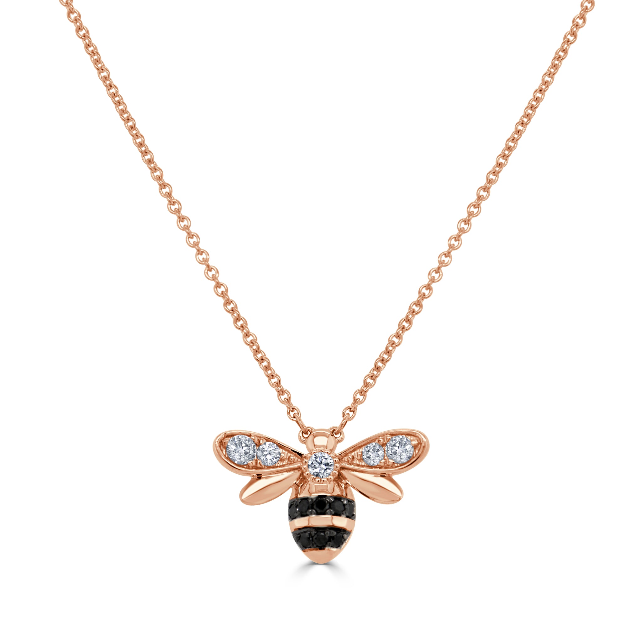Bumble bee on sale necklace rose gold