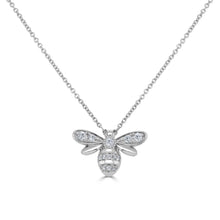 Load image into Gallery viewer, 14k Gold &amp; Diamond Bumble Bee Necklace